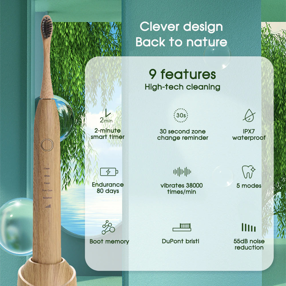 Bamboo Electric Toothbrush