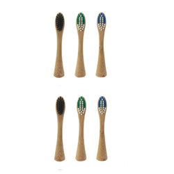Bamboo Toothbrush Heads (6 Ea)